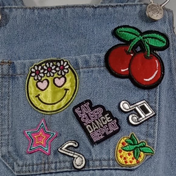 Curtain Call Costumes Novelty Patch Overalls Size CME (Child Medium) - Picture 5 of 14